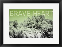 Ombre Adventure V Brave Heart Framed Print