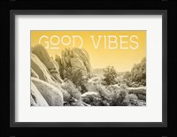 Ombre Adventure I Good Vibes Framed Print