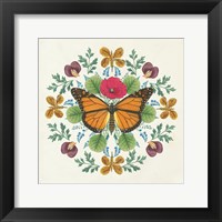 Butterfly Mandala I Framed Print