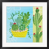 Cacti Garden IV no Birds and Butterflies Fine Art Print