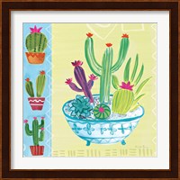 Cacti Garden III no Birds and Butterflies Fine Art Print