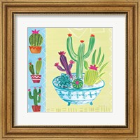 Cacti Garden III no Birds and Butterflies Fine Art Print