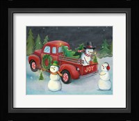 Christmas on Wheels II Light Framed Print