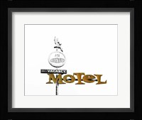 Fifties Motel Framed Print
