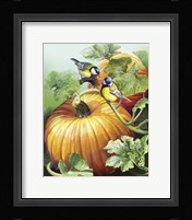 Two Birdies On Pumpkin Fine Art Print