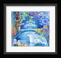 Bathing Of Unicorn Fine Art Print