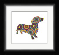 Dachshund Circles Fine Art Print
