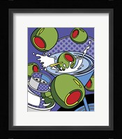 Martini Flying Olives Fine Art Print