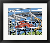 Jack Rabbit Roller Coaster Framed Print
