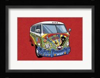 Sixties VW Hippy Van Fine Art Print