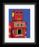 Vintage Red Robot Fine Art Print