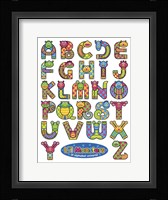 Li'l Monsters of Alphabet Universe Framed Print