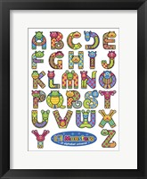 Li'l Monsters of Alphabet Universe Framed Print