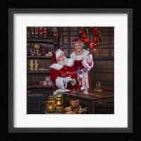 Magic Paint With Mrs Claus Framed Print