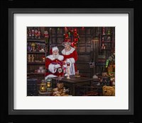 Painting With Mrs Claus Fine Art Print