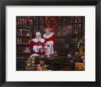 Painting With Mrs Claus Fine Art Print