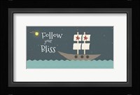 Follow Your Bliss Boy Framed Print
