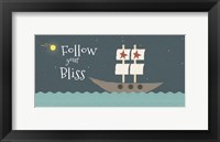Follow Your Bliss Boy Framed Print