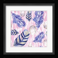 Feather & Egg Pattern I Framed Print