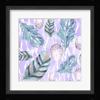 Feather & Egg Pattern II Framed Print