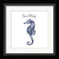 Seahorse Coral Reef Framed Print