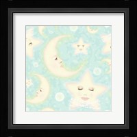 Dreaming Of The Moon and North Star pattern copy Fine Art Print