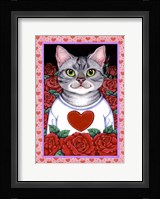 Cat Roses Fine Art Print