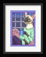 Coffee Cat Framed Print