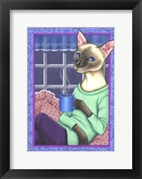 Coffee Cat Framed Print