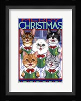 Xmas Cat Chorus Fine Art Print