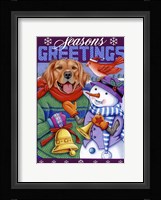 Xmas Golden Retriever Fine Art Print
