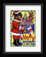 Xmas Rottweiler Fine Art Print