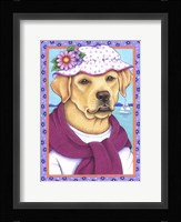 Yellow Lab Sunhat Fine Art Print