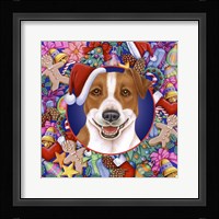 Christmas Jack Russel Framed Print