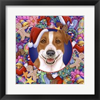 Christmas Jack Russel Framed Print