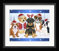 Christmas Pups Fine Art Print