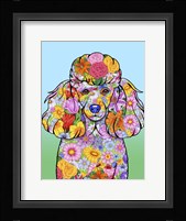 Flowers Poodle Fine Art Print