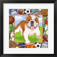 Sports Bulldog Framed Print