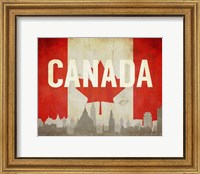 Ottawa, Canada - Flags and Skyline Fine Art Print