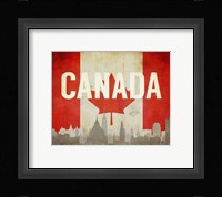 Ottawa, Canada - Flags and Skyline Fine Art Print