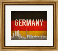 Berlin, Germany - Flags and Skyline Fine Art Print
