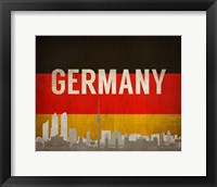 Berlin, Germany - Flags and Skyline Fine Art Print