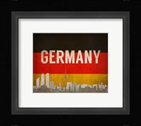 Berlin, Germany - Flags and Skyline Fine Art Print