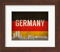 Berlin, Germany - Flags and Skyline Fine Art Print