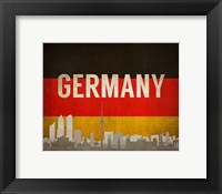 Berlin, Germany - Flags and Skyline Fine Art Print