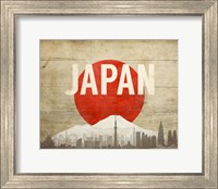 Tokyo, Japan - Flags and Skyline Fine Art Print