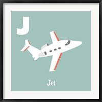 Transportation Alphabet - J is for Jet Fine Art Print