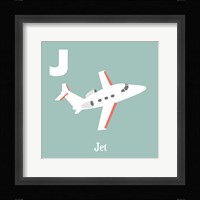 Transportation Alphabet - J is for Jet Fine Art Print