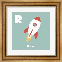 Transportation Alphabet - R is for Rocket Fine Art Print