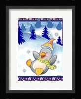 Penguin Slide Fine Art Print